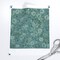 Blue Floral Retro Flowers Hand Drawn Small Scale Monochromatic Custom Removable Wallpaper by Spoonflower Peel & Stick Wallpaper 2FT Wide